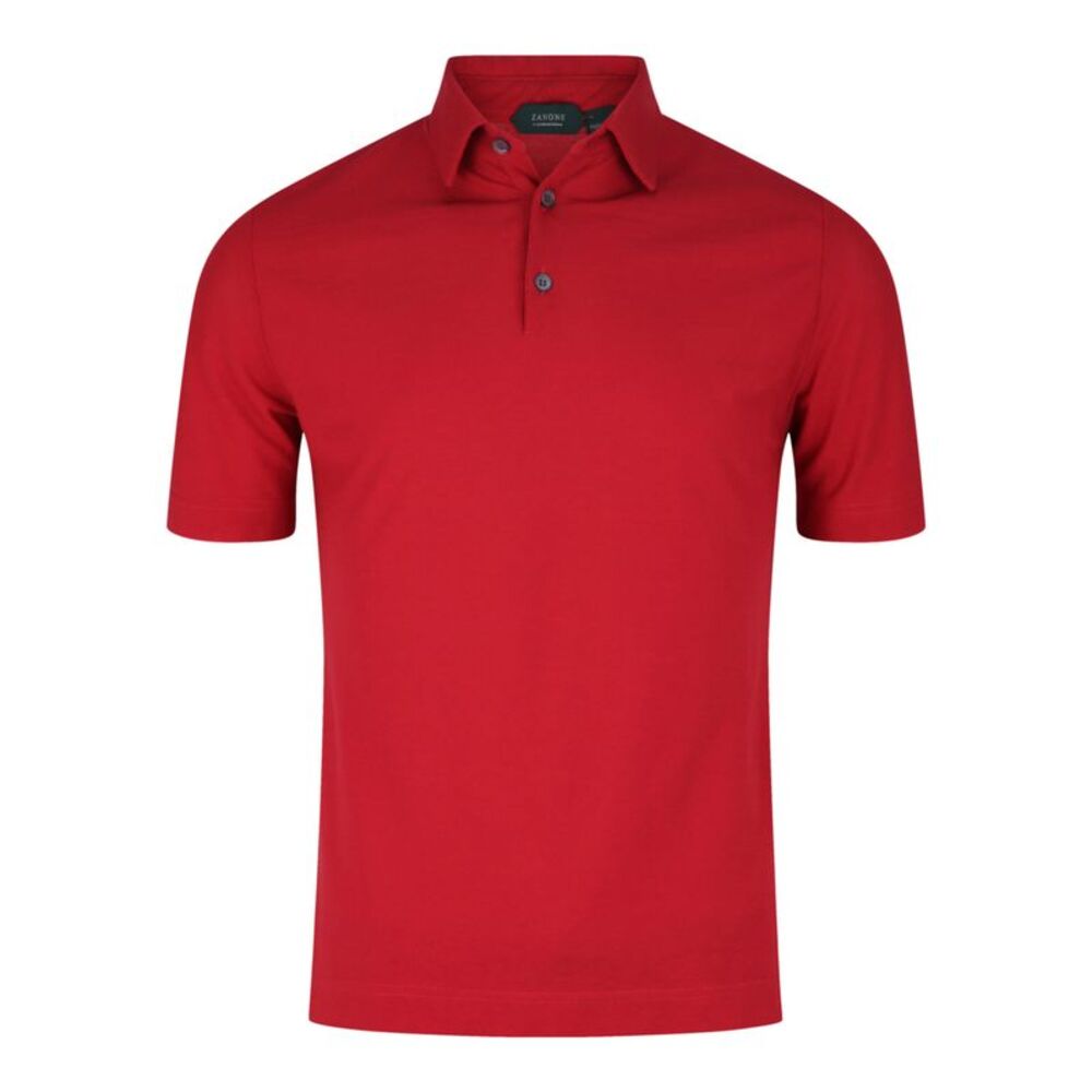 Slowear Zanone Slim-Fit Polo Shirt Red Mens